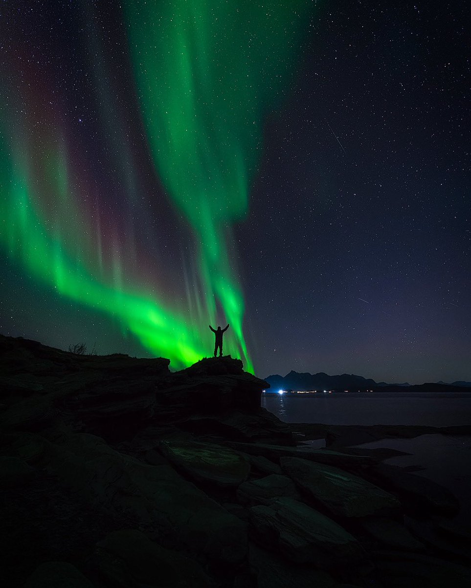 Just me under the northern lights