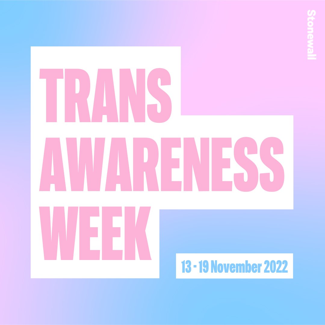 This #TransAwarenessWeek, we're amplifying the voices and experiences of trans people, and sending love and solidarity to all our trans siblings. 💙🤍💗

Together, we'll create a future that is safer and happier for all. 🏳️‍⚧️ #TransWeek