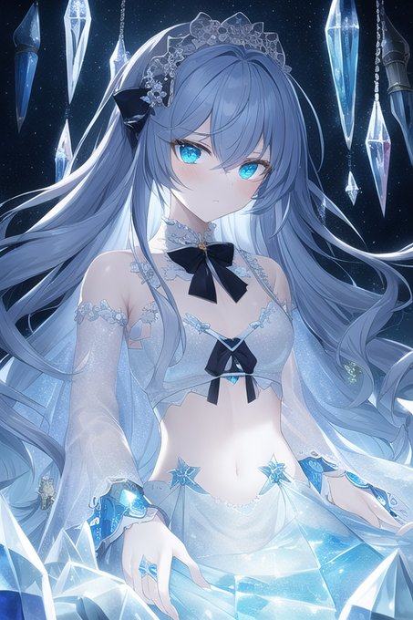 氷の少女 #女の子 #オリジナル #創作 #少女 https://t.co/kjpDmnAyGz 