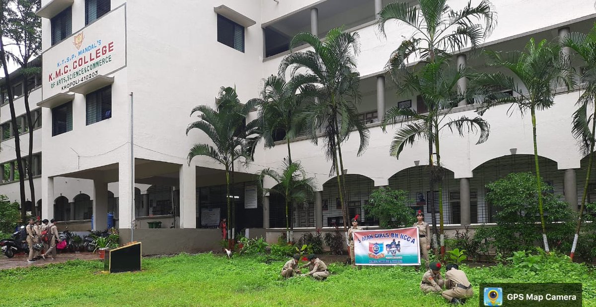 NccKmc's tweet photo. On 14th August, A very good initiative by NCC Group KMC College Khopoli NCC CDTs  started a tree plantation drive named ‘Ek ped Shaheedon ke naam’.
#treeplanting #kmccollegekhopoli https://t.co/aiJsxiWDrh