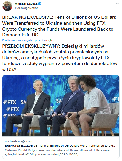 AndyKasprzyk's tweet photo. Czyli: wysłali mld #USD na Ukrainę, tam kupili krypto, które z powrotem odesłali do US, aby wspierać demokratów. A z prowizji urzędnicy UA kupili sobie nieruchomości w Szwajcarii? Dobrze rozumiem?
@PortalWarszaws1 @piotruchg @marian_konarski https://t.co/5GqUBJdJ7l