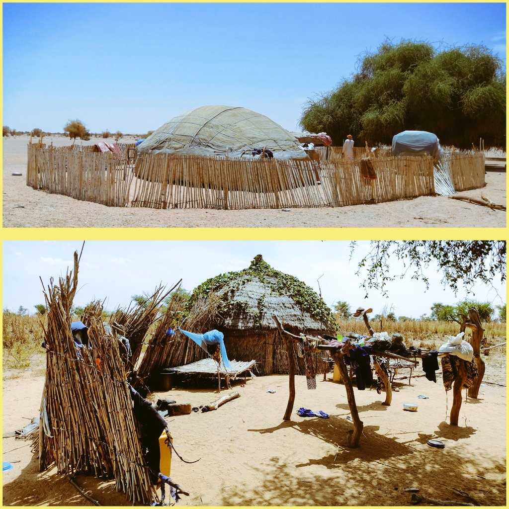 LatifIdrissa's tweet photo. #Photo1: campement #touareg dans la région d'agadez 
#Photo2: campement #peulh dans la région de Tillaberi https://t.co/SurMf9MQ38