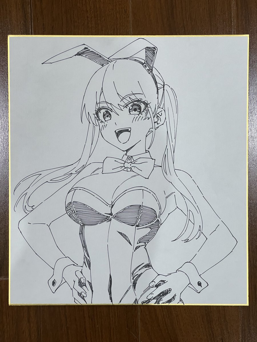 そして今回もイラストの原画は色紙に描いたので、その色紙を17日にヤフオクに出します-。
よければご参加ください! 