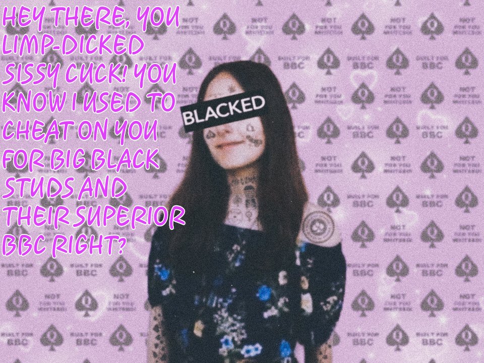 MnhDa4's tweet photo. BLACKED EDIT WITH CAPTION
I support the BNWO. BBC Only. Cuck the whitebois and asianbois
#qos #qosedit #blackededit #BLACKED  #BBC #BNWO #blackedcaptions https://t.co/b08FORd13Y