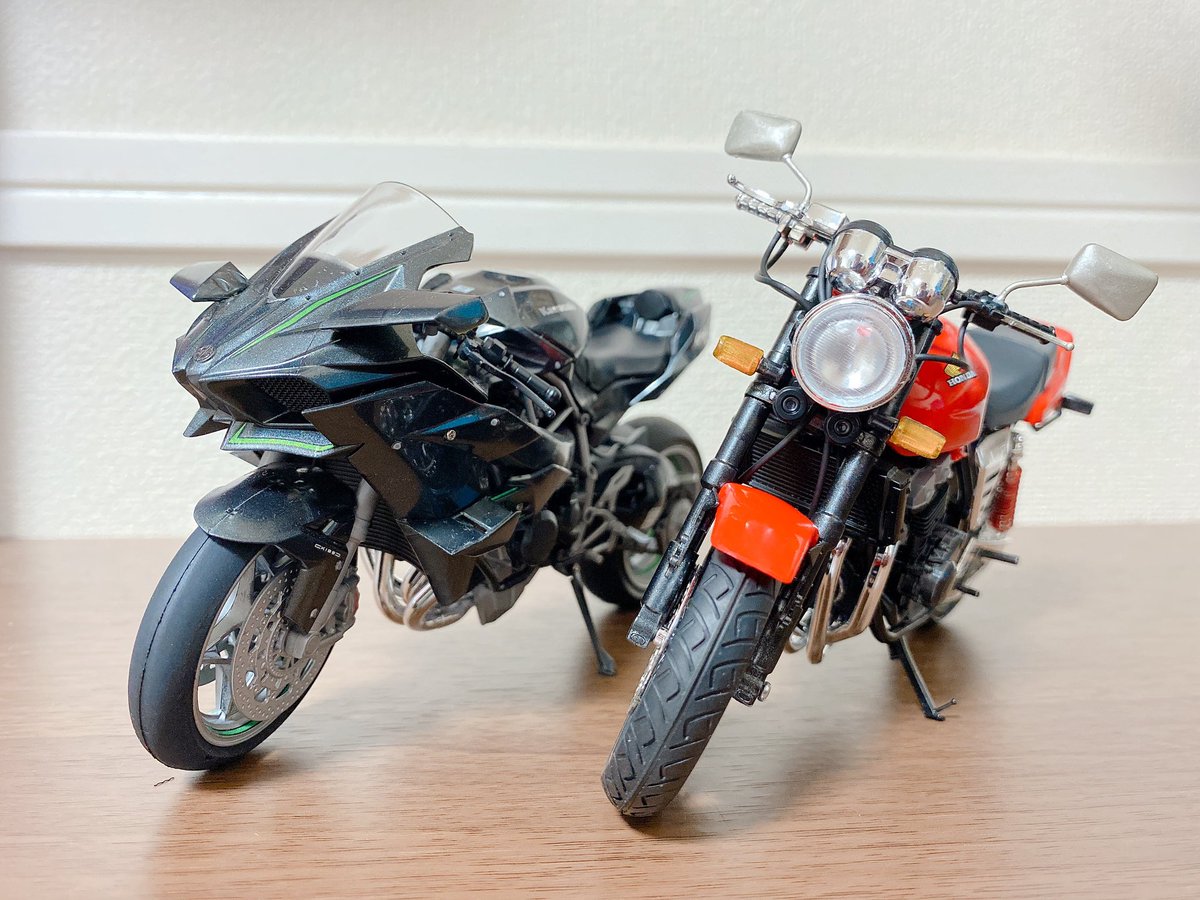 switchange1129's tweet photo. みなさん、いいねとフォローありがとうございます！！

まだバイクも持ってない奴にみなさん優しくてめちゃくちゃ嬉しいです！！

バイク欲しすぎて免許通学中に突然作り始めたプラモデルも貼っておきますね(笑) https://t.co/EHz0Di7Md0