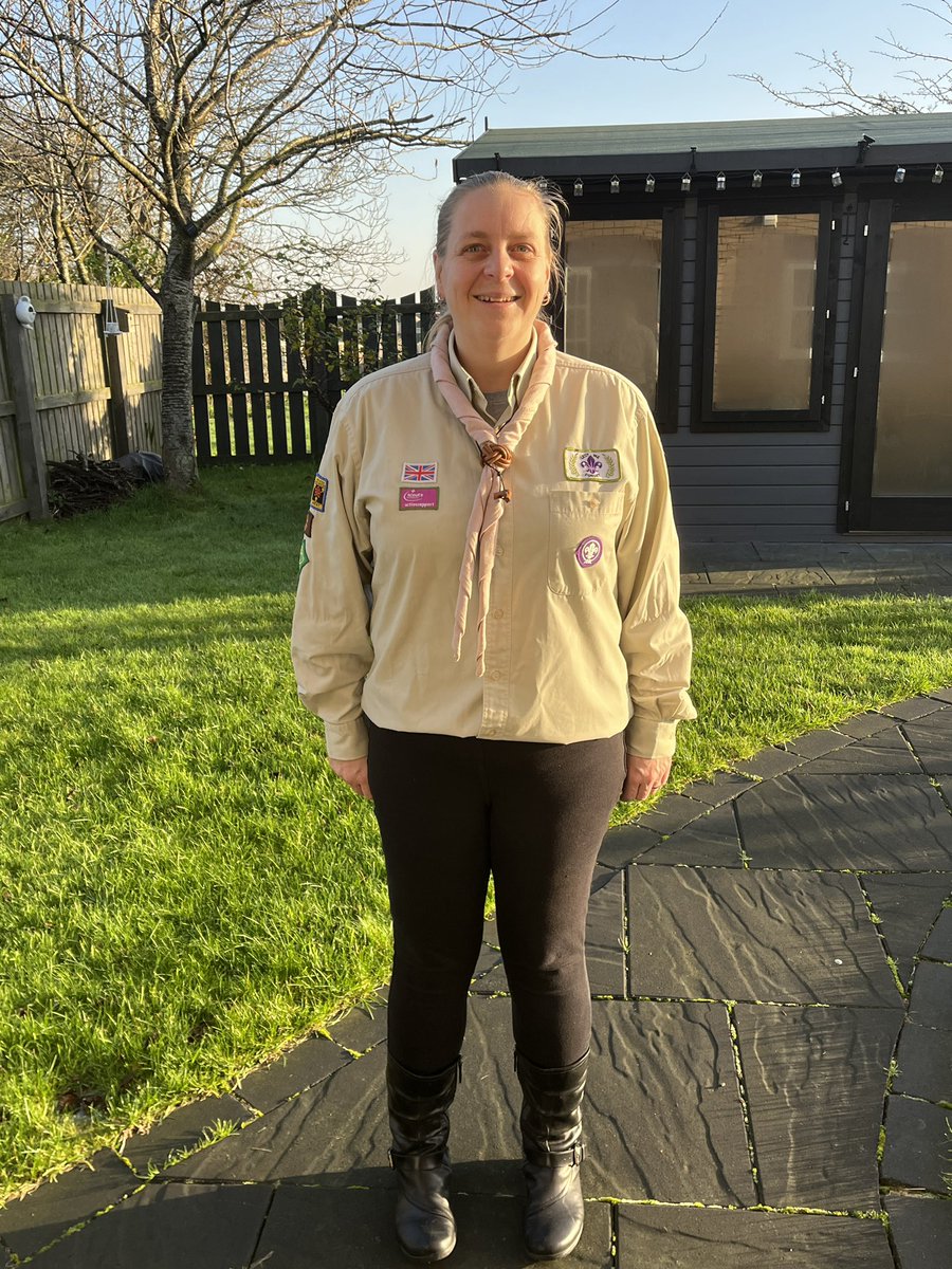 Getting ready to pay my respects with <a href="/ScoutsScotland/">Scouts Scotland</a> for the first time! Still got my <a href="/GMWScouts/">Greater Manchester West Scouts</a> badges on though… best keep my coat on! 😂 #letweforget #RemembranceDay #remembranceday2022