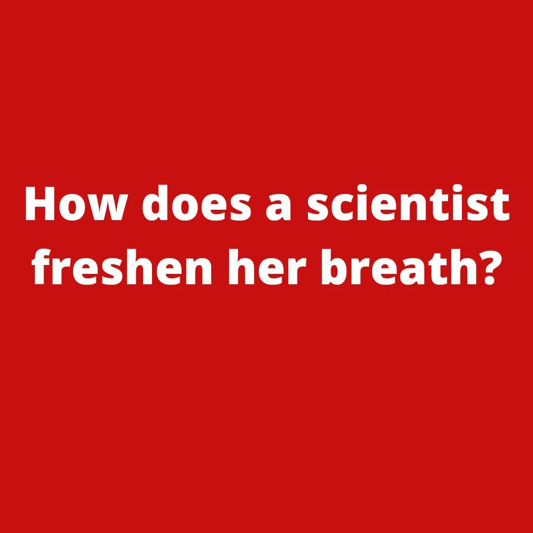 ChemistryChrisA's tweet photo. Feel free to make your polite, but comical suggestions below 🤣
(answer to follow)
#jokes #sciencejokes #weeklyjokes
#science #biotech #pharma #stem https://t.co/gVBReUtVbn