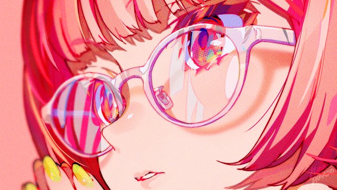 「女の子 圆框眼镜」のTwitter画像/イラスト(人気順)