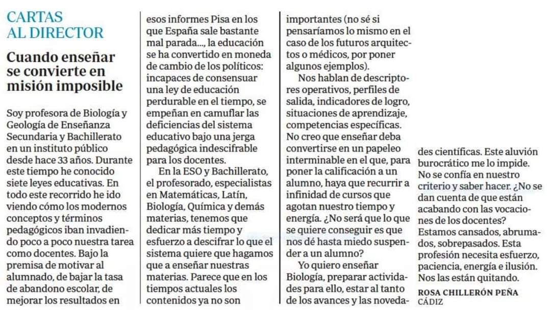 MrWolfTeacher's tweet photo. Pasen y lean.
#LOMLOE #docentes #docencia #Actualidad #Sociedad https://t.co/lW4ca6jUKv