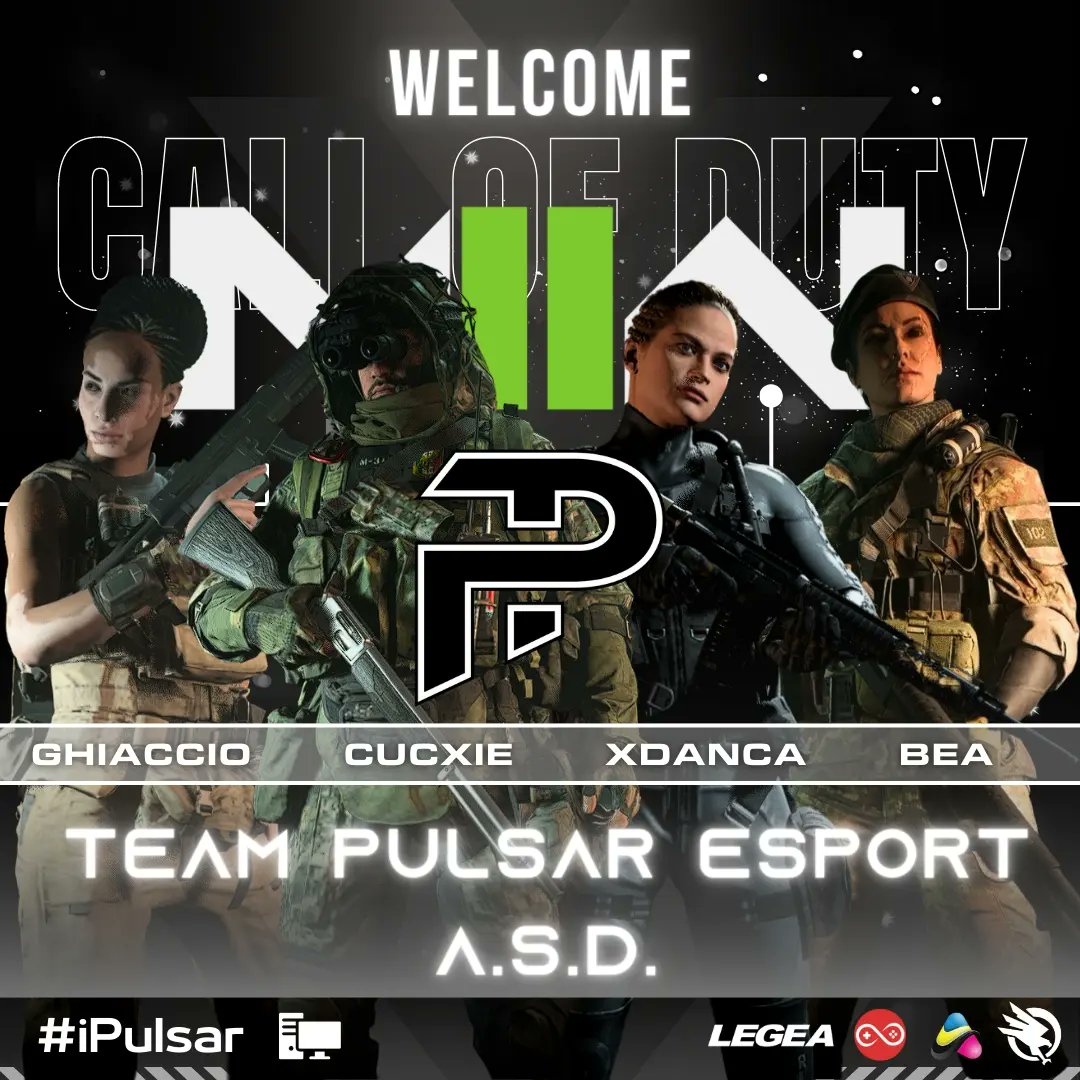 Welcome! 

New Team su Call of Duty #ModernWarfare2    in casa Team Pulsar eSport A.S.D! 

Vi presentiamo uno dei 2 team che ci rappresenterà sul nuovo capitolo! 
<a href="/Cu_Cucx_Clan/">muchoCucx🎈</a> 
<a href="/OnlyyBea/">Beatrice</a> 
<a href="/xDanca98/">Daniele Calabrò</a>
@IceXDVR 

Buona fortuna ragazzi! 💪🏼
#iPulsar #TeamPulsareSport