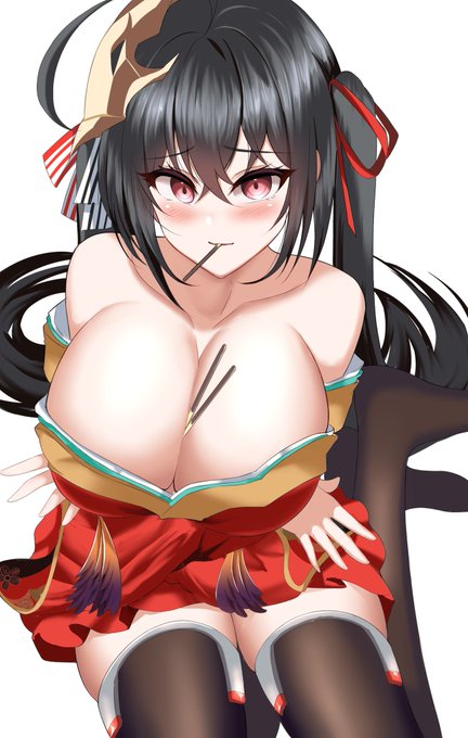 #碧蓝航线
 #アズールレーン
 #アズレン

2日遅れのポッキーの日です
大鳳…お前…!
誘いやがって… 