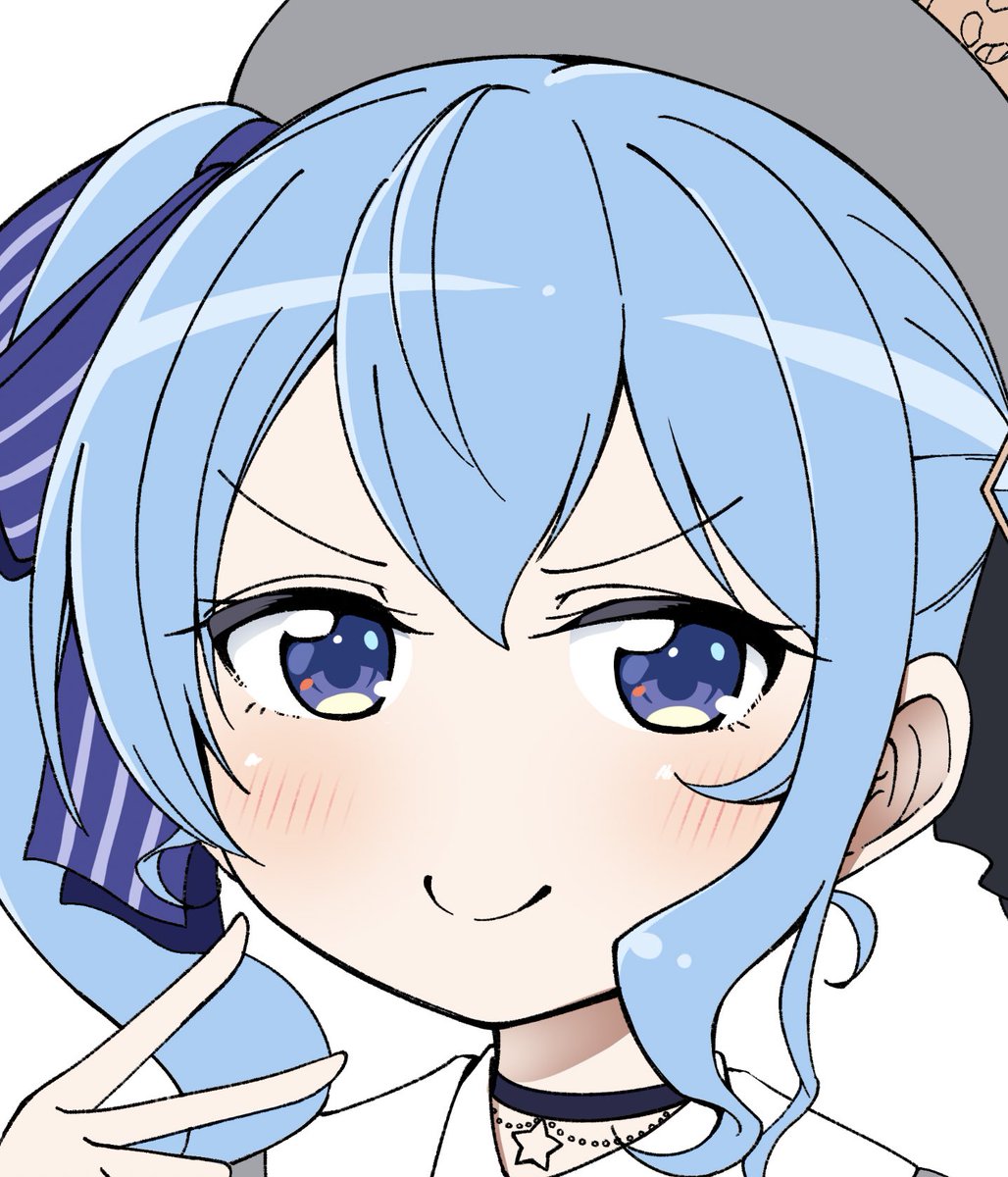 星街すいせい 「がんめんWIP久しぶりの割にはまあまあかな? 」|おりんぱちゅのイラスト