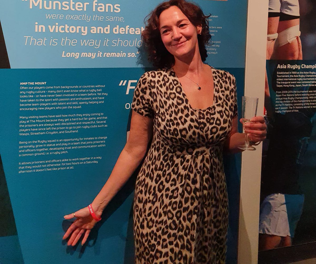 What a pleasant surprise to see rugby at <a href="/HMP_TheMount/">HMP_TheMount</a> celebrated as part of the Rugby Museum exhibition at Twickenham's <a href="/wrugbymuseum/">World Rugby Museum</a> @Twickenhamstad
#SportInPrison