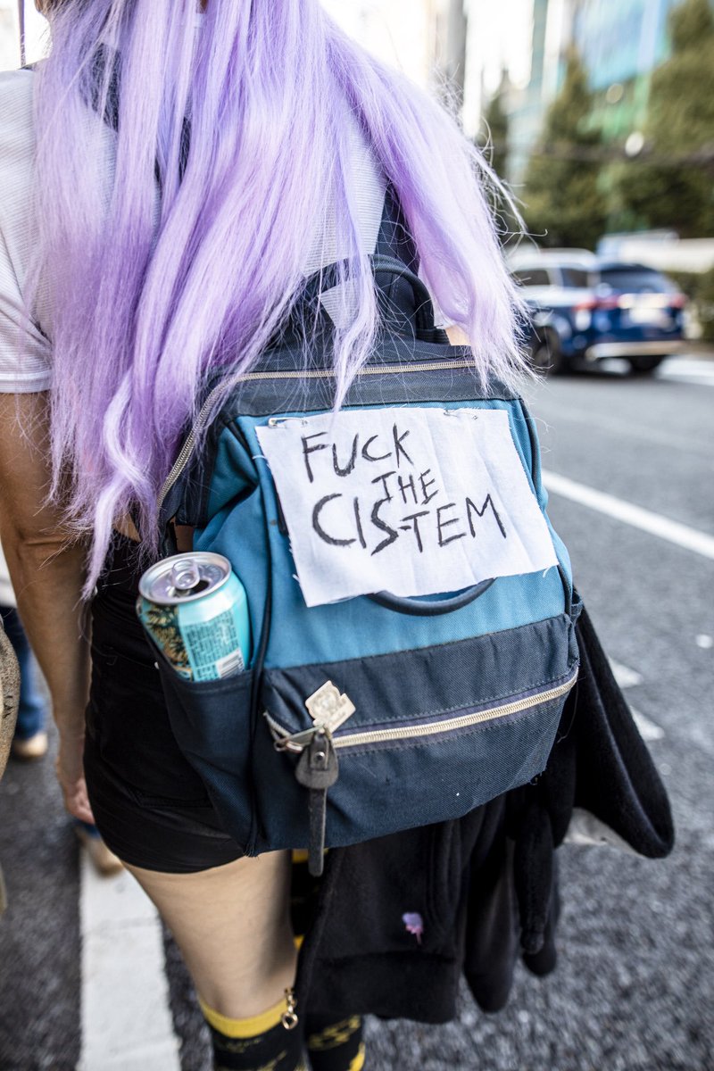 257syabe's tweet photo. FUCK THE CIS-TEM
#TokyoTransMarch2022 https://t.co/TtdPOKmYFG