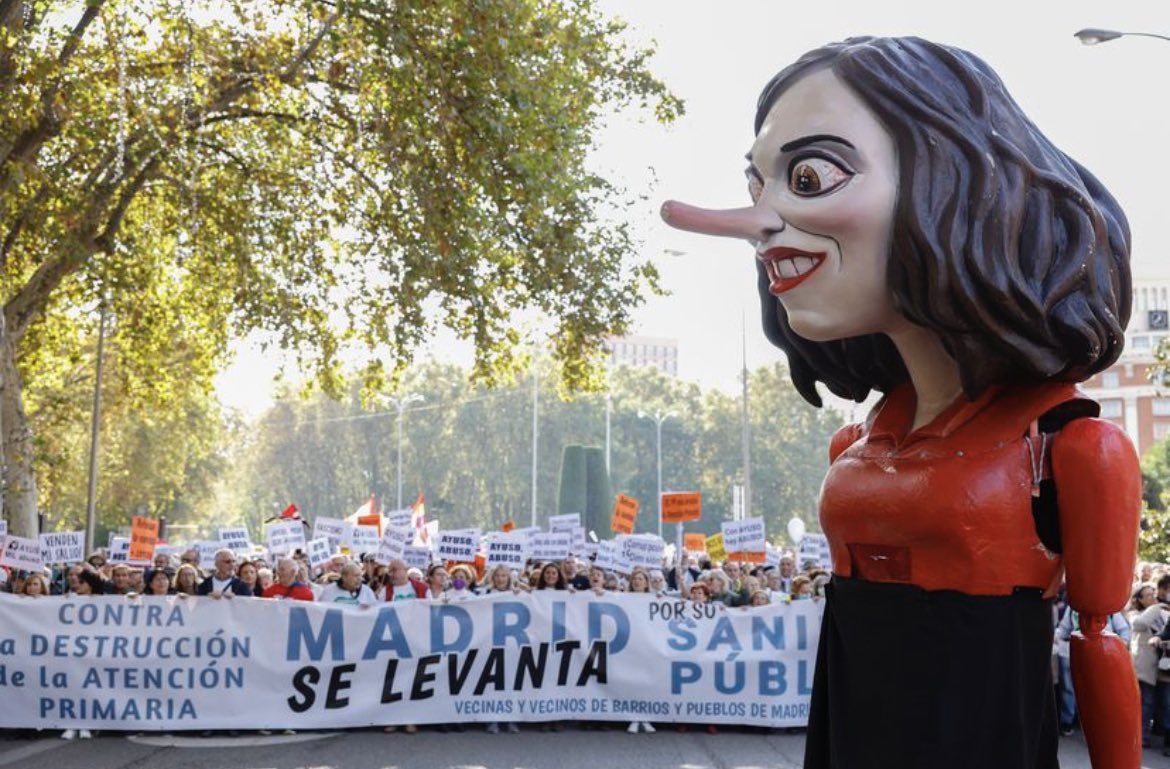 Cientos de miles de personas en la manifestación en defensa de la #SanidadPublica en Madrid y contra la gestión sanitaria del gobierno de Ayuso