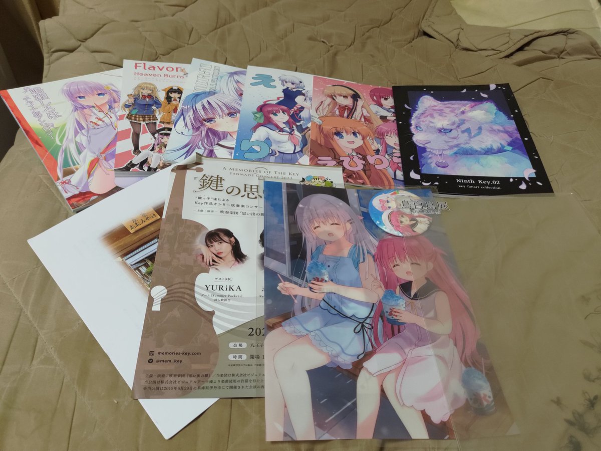 hiromasa_key's tweet photo. とりあえず今日の戦利品報告
現地計1万3千円くらい?
エアぶんは届き次第また上げようと思います~
#KeyIsland8
#鍵島8 https://t.co/gKyfAx6KVC