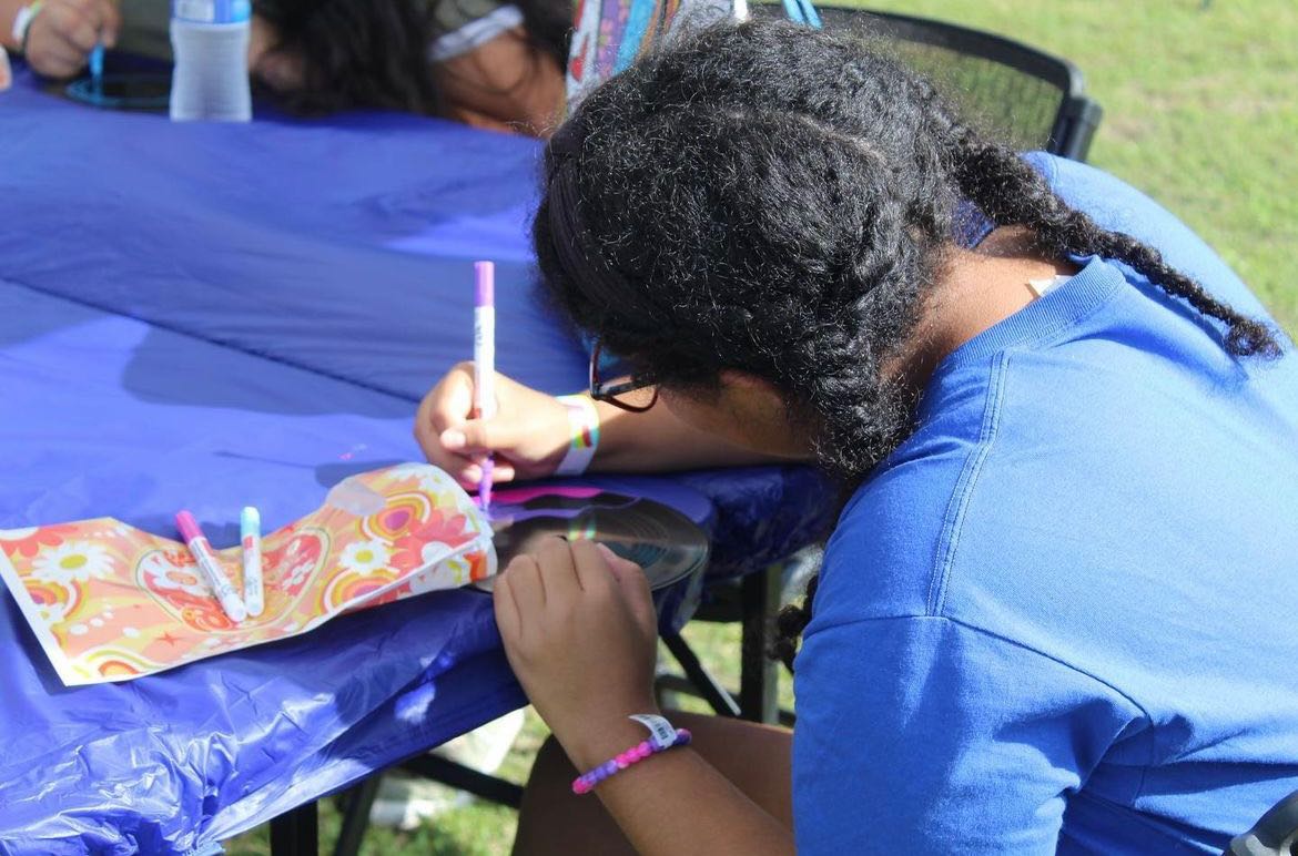 fgcu's tweet photo. #FGCU students were groovin' with @fgcu_pb last week at Decades Day on the lawn! #WingsUp 😎 https://t.co/iqUxDcR7CP
