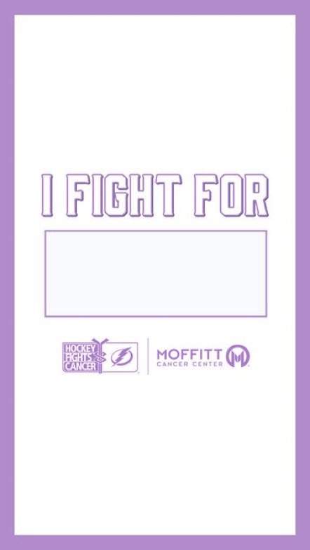 LightningFDN's tweet photo. #HockeyFightsCancer Night is coming up this Thursday, November 17th, and we want to know who you fight for. 💜

Save a digital card, fill it out with the name of someone you know who’s been affected by cancer, and share with us using #BoltsFightCancer. https://t.co/aBtUjhuxLU