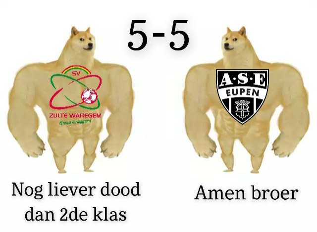 JayMarts_'s tweet photo. Sportief niet leuk maar degradatievoetbal is momenteel veel spannender dan de titelstrijd #ZWAEUP #JPL #JupilerProLeague https://t.co/NQ6ur3oQUv