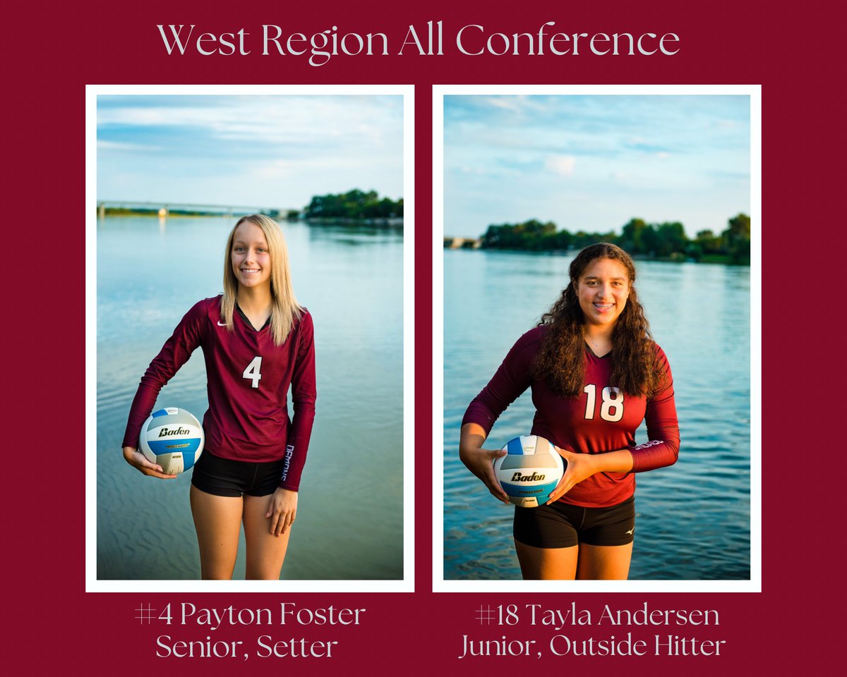 Big Congrats to Payton Foster &amp; Tayla Andersen on earning West Region All-Conference honors!

#Demonvb #OneUltimateGoal #DemonPride