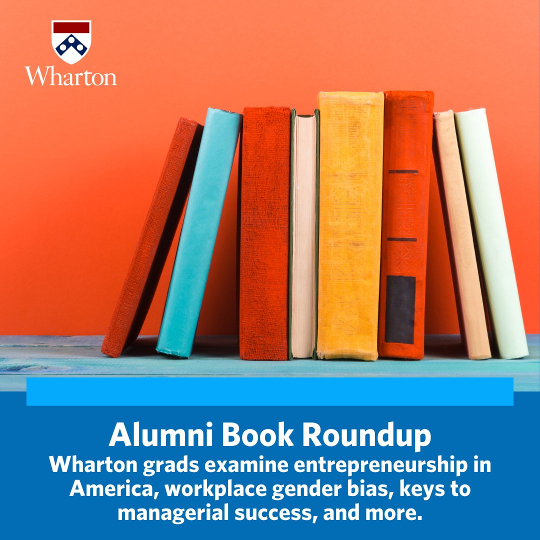 Wharton's tweet photo. Searching for your next read? @WhartonMagazine shares six books written by #WhartonGrad authors: https://t.co/gYc7ktuuHZ

📚@ral1 (WG’05)
📚Asha Mehta (WG’04)
📚@nashpophealth (WG’86)
📚@LoriTMarcus (W’84)
📚Sara E. Braca (WG’08)
📚Howard Wolk (C’86, W’86) https://t.co/YxjH0GWSxI