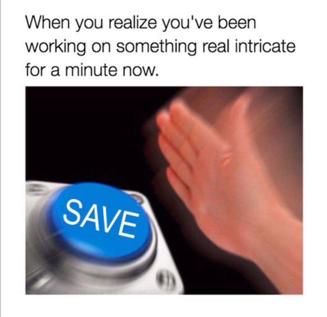 EmilyDesigner's tweet image. Totally me 😂 #savebutton #writingcommunity #funny #designerlife