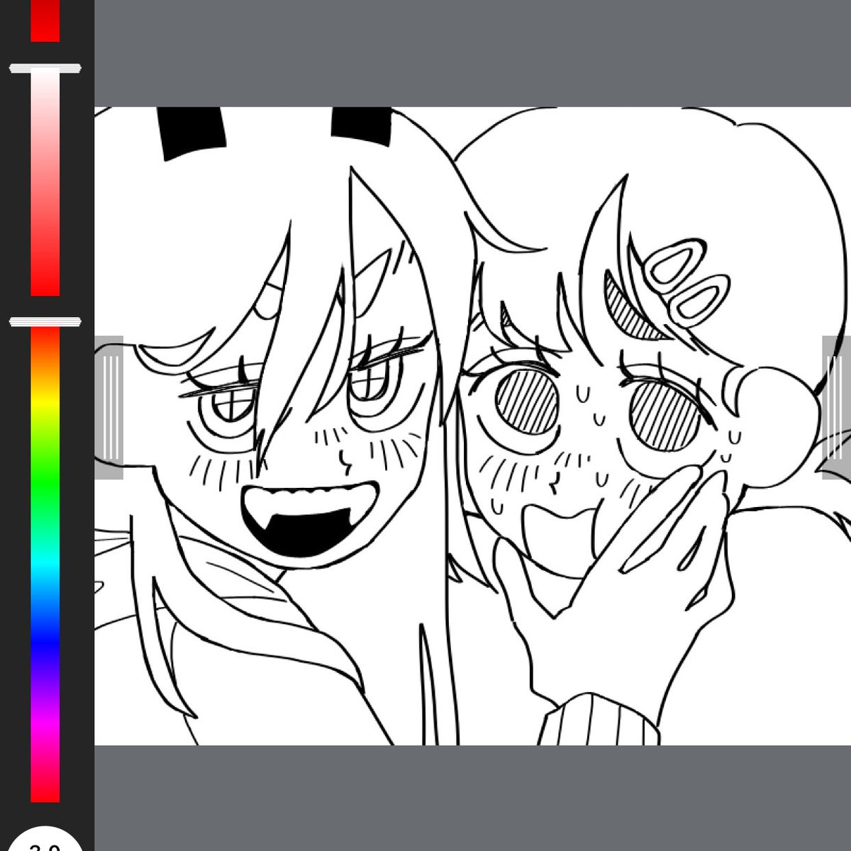 ueuame's tweet photo. power n kobeni‼️wip

#artistsontwitter #ArtistOnTwitter #chainsawman https://t.co/mW127ooDWQ