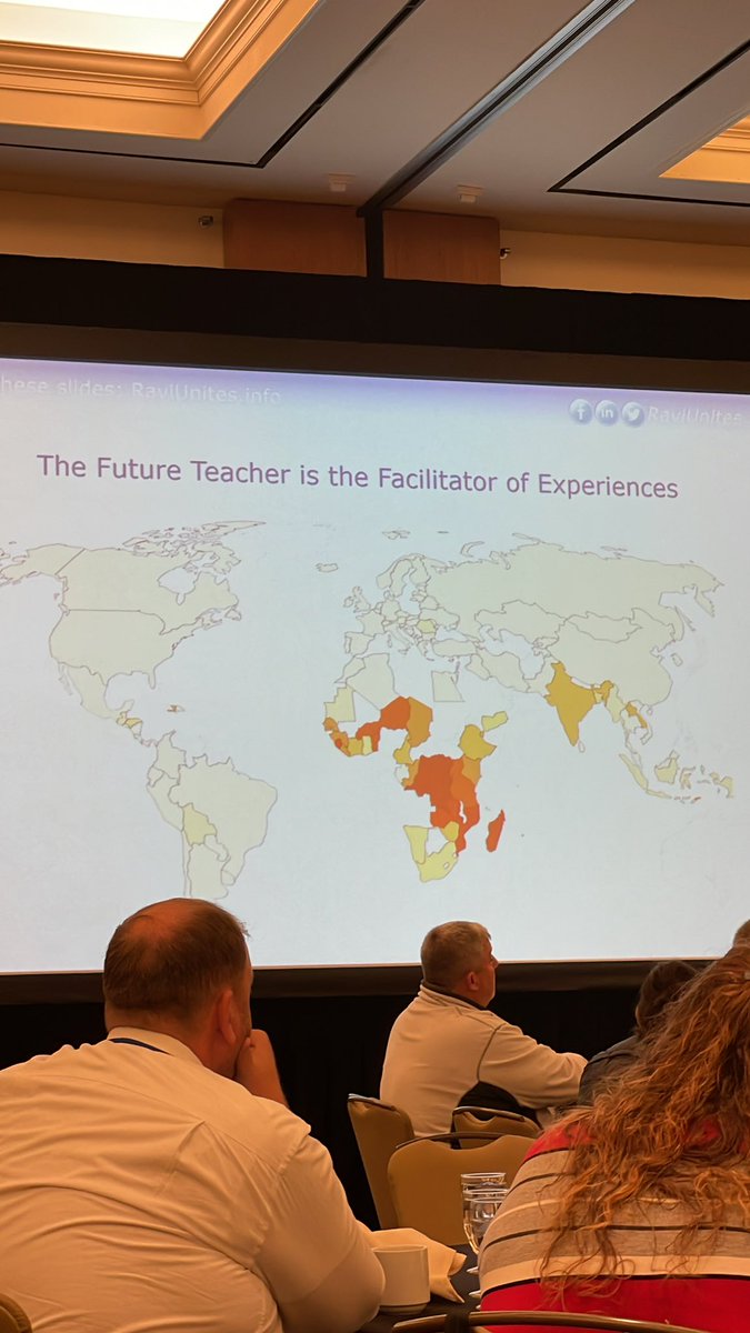 The future teacher is not the conveyor of knowledge. Mobile technology does that but…<a href="/RaviUnites/">Ravi Unites</a> ##KASBConvention