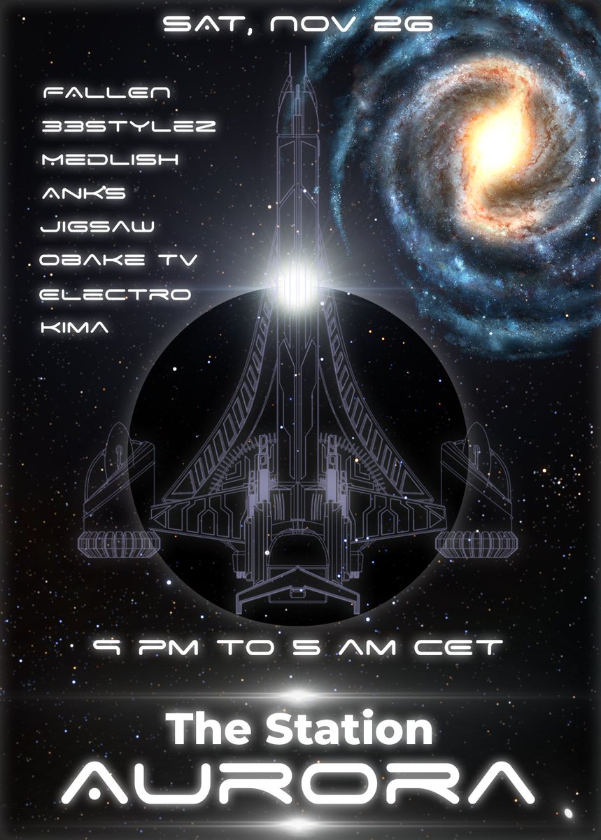 [The Station] AURORA 
Be welcome on Saturday, November 26th