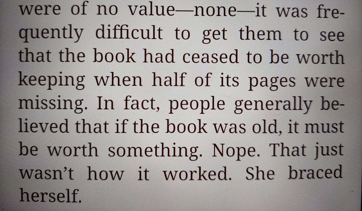 W/ 15+ yrs. in public libraries,  I've seen SO MANY books like this. Said by main character, a library director, in "The Plot and the Pendulum"(a Library Lover's Mystery) by @JennMcKinlay . Librarians, you feel this,  don't you? 
#librarytwitter #librarians #libraries #library
