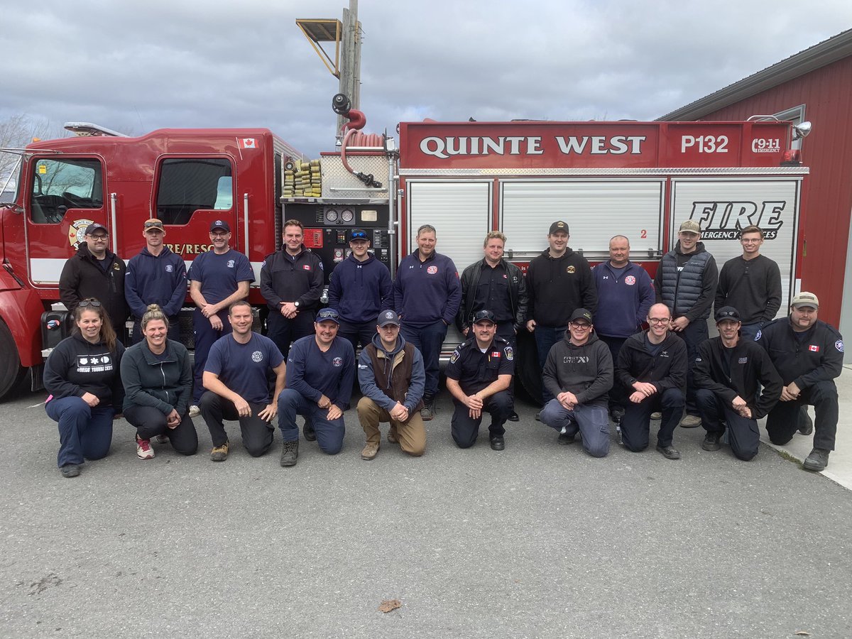 caddick_rick's tweet photo. Congratulations to our first NFPA 1001 FF 2 class. Great work and dedication by our volunteers and instructors who made this such a success.@QuinteWestFFs @quintewest @BellevilleFire https://t.co/AZFTMN7aDw