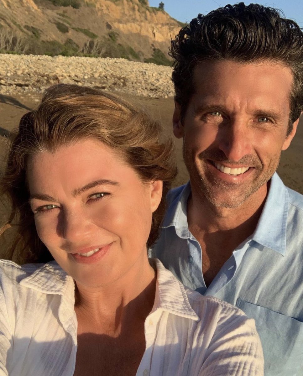 dempseypbr's tweet photo. Há exatamente 2 anos atrás, Patrick Dempsey e Ellen Pompeo quebravam a internet publicando essas fotos em suas redes sociais! 💙 https://t.co/JgiDd9Ca7C
