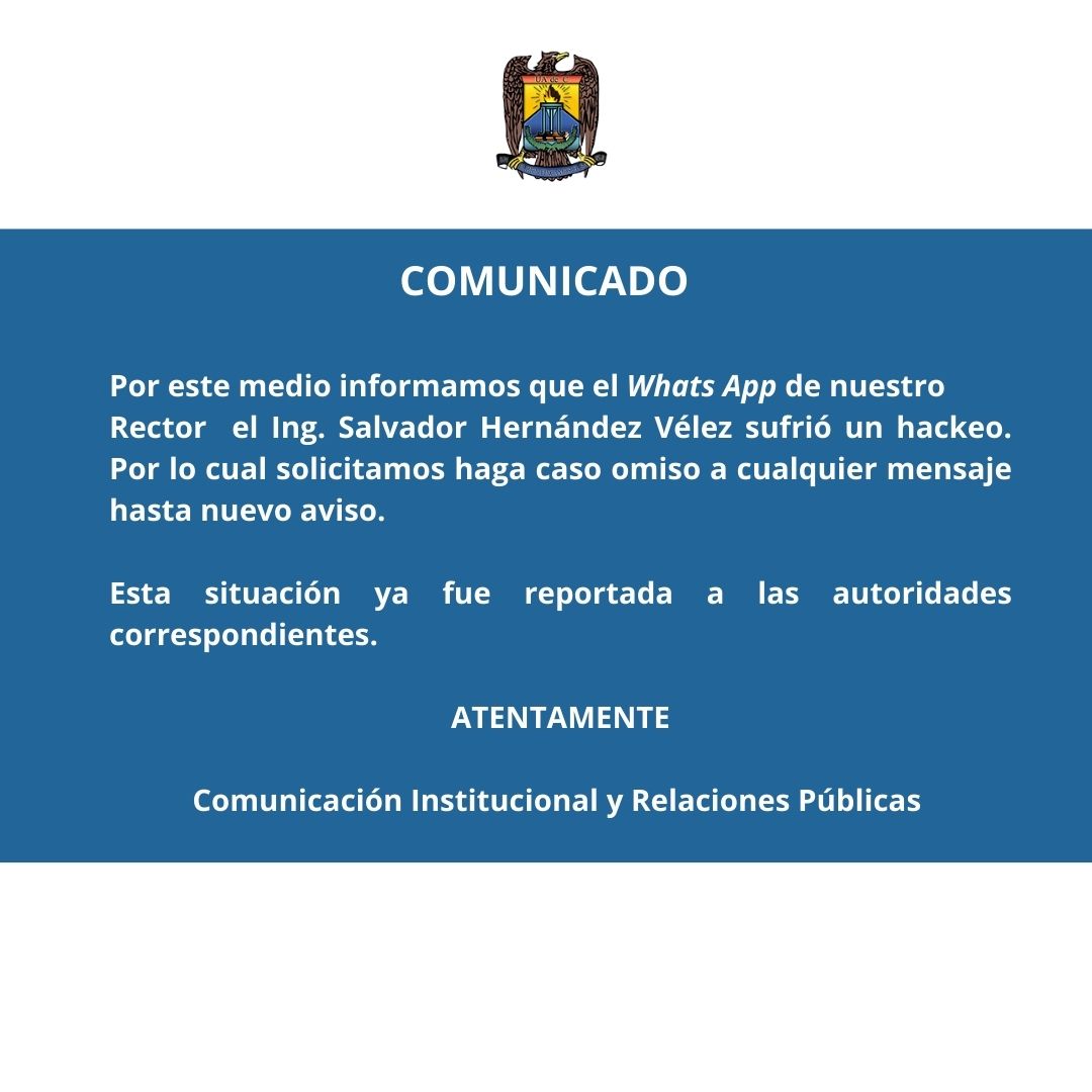 UAdeC's tweet photo. COMUNICADO https://t.co/xKDKcnTiFf