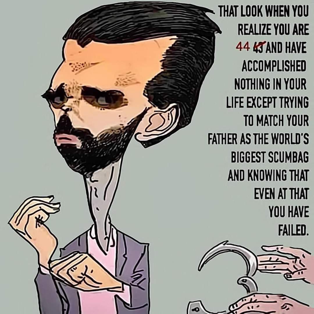 jasonjmarshall's tweet photo. @DonaldJTrumpJr #youreanidiot #whatafuckingloser #scumbag https://t.co/qdUwFH0ttB