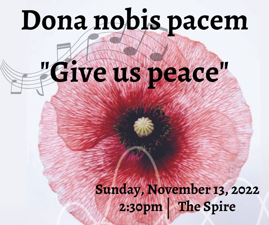 Join us in concert with <a href="/OrchKingston/">Orchestra Kingston</a>  as we raise our voices to honour and celebrate peace.

Tickets available at kingstonchoralsociety.ca or at the door.

#KCS #kingstonconcerts #thespire #OK #peaceconcert #choralmusic #livemusic #kingstonevents