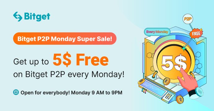 ahsanrupam's tweet photo. GET UP TO 5$ FREE ON BITGET P2P EVERY MONDAY https://t.co/ZgxIW7949w