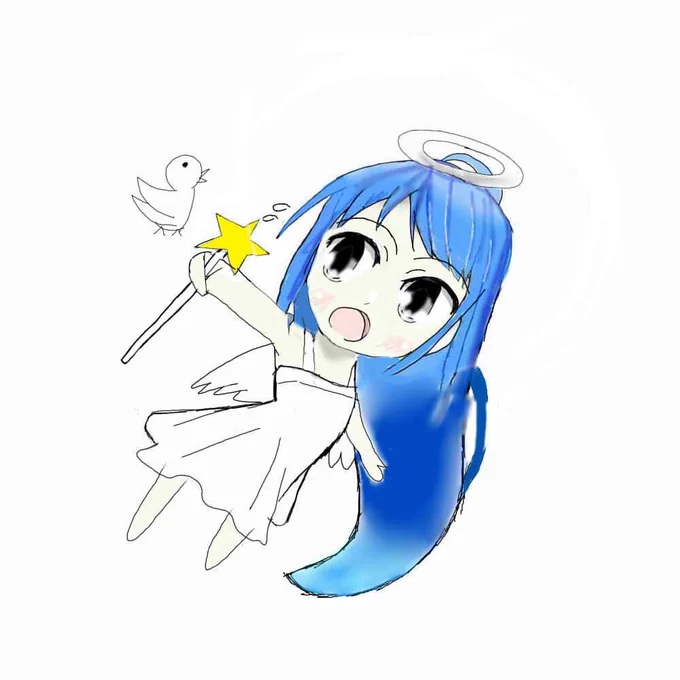 天使ちびだれリメイク←今 昔→#五月雨 #艦これ 