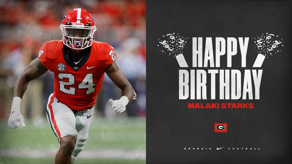 Happy Birthday, <a href="/StarksMalaki/">malaki starks</a> !!

#GoDawgs