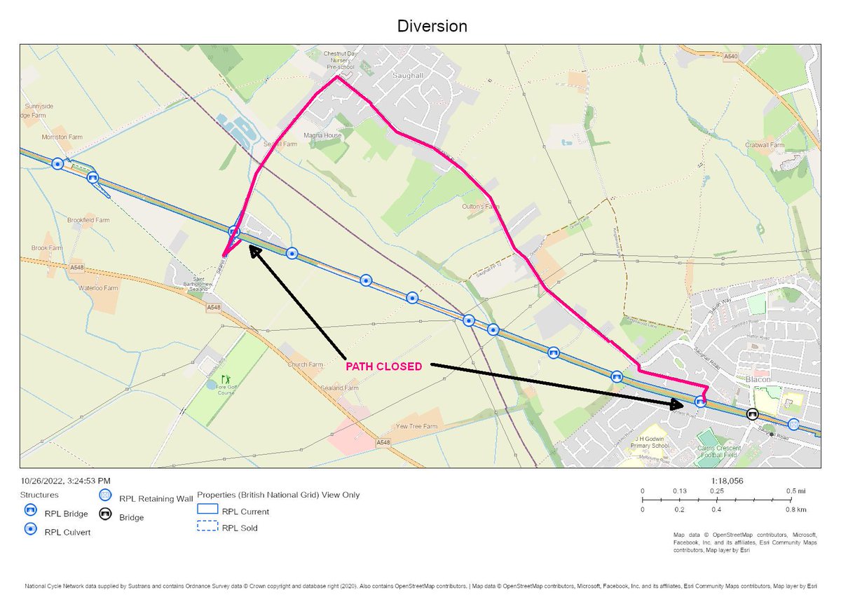⛔ Route closure: #Chester Deeside Greenway ⛔

Nov 14th - Dec 5th
We'll be closing #ChesterDeesideGreenway to carry out essential drainage works. The path will be closed between Egerton Road and Seahill Road with a diversion in place (see image). 

<a href="/ShitChester/">12 years of Shitchester</a> <a href="/Go_CheshireWest/">Cheshire West</a>