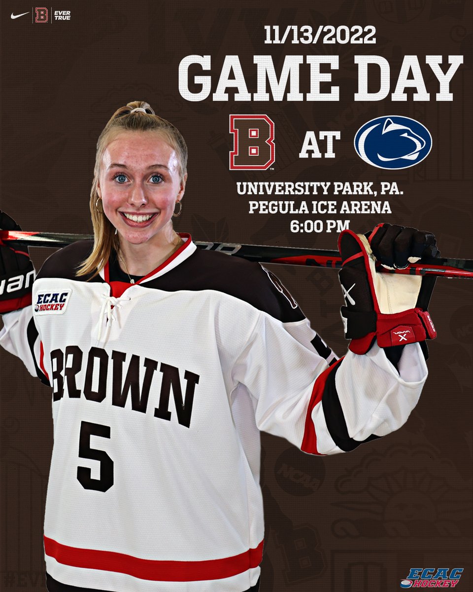 GAMEDAY!

Follow along with our Sunday evening showdown at Penn State

🔗- linktr.ee/brownu_whockey

#EverTrue
