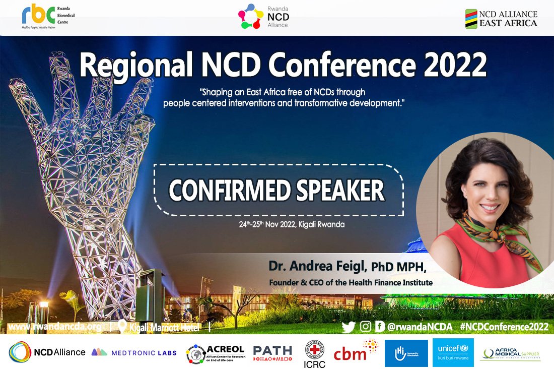 Meet the #NCDConference2022 Speakere: 

Dr Andrea Feigl,  Founder &amp; CEO of  <a href="/HealthFinInst/">Health Finance Institute</a>

#NCDConference2022