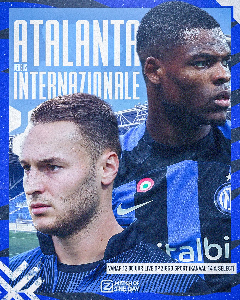 𝐌𝐚𝐭𝐜𝐡 𝐨𝐟 𝐭𝐡𝐞 𝐃𝐚𝐲 ❤️‍🔥

Atalanta en Inter staan beide op 27 punten na veertien duels. Wie gaat met een goed gevoel de WK-break in⁉️

Met <a href="/BasvVeenendaal/">Bas van Veenendaal</a> &amp; <a href="/boulahrouz81/">khalid boulahrouz</a> 🤜🤛

⏰ 12.00 uur
📺 Ziggo Sport (kanaal 14 &amp; Select)

#ZiggoSport #SerieA #AtalantaInter