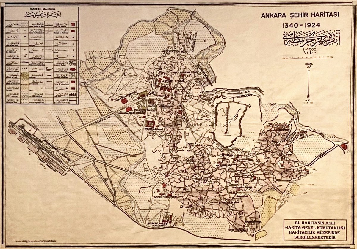 sedat_bakici's tweet image. Ankara Şehir Haritası, 1/4000 ölçek, 1924 yılı üretimi. Orijinali Harita Genel Müdürlüğü arşivinde. #ankara #harita #historicmap