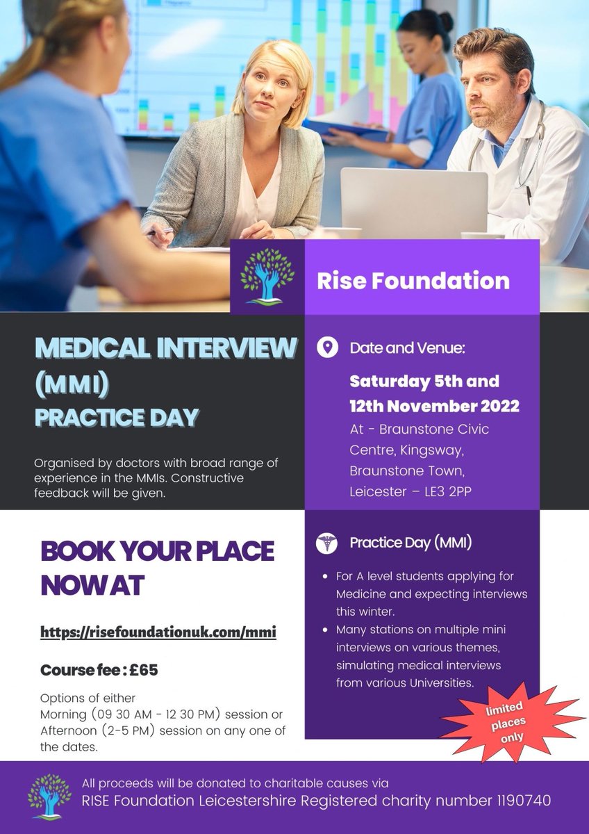 ThanthulluVasu's tweet photo. RISE MMI Medical Interview Practice Course 2022:
Really humbled by all the help and support from more than 100 examiners from all over the country to help our course; we helped more than 100 A-level candidates towards medical career. All proceeds go towards charitable causes.🙏🙏 https://t.co/uBhq1tVNqv