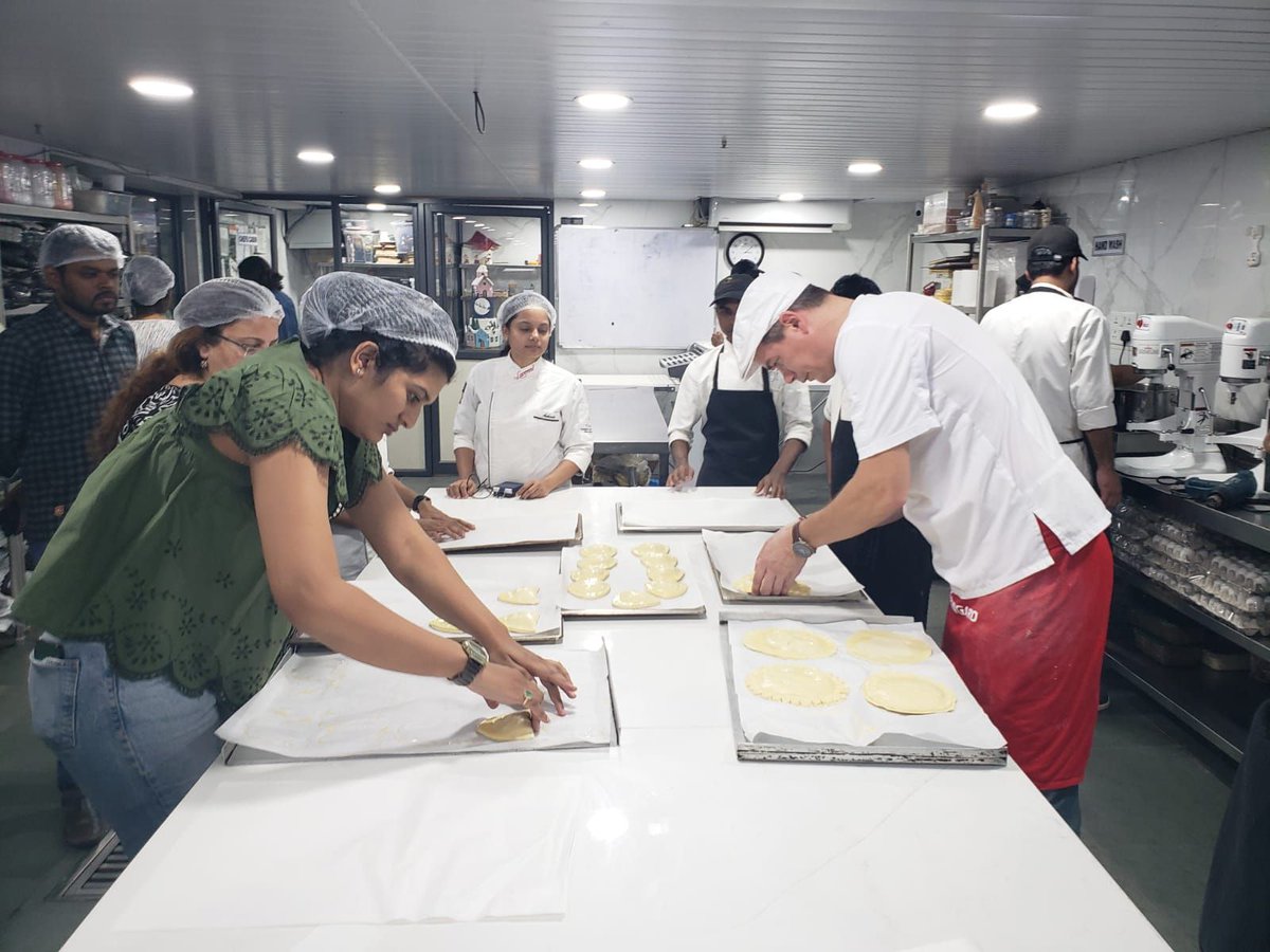 FlavoursHalcyon's tweet image. We are elated with the #bakingworkshop sessions at #Roast24Seven!! 

A Big Thank You to Mr. Bruno Dinel for teaching his amazing #recipes. Our team relished every session of the #workshop, here are the few glimpses of Day 2, 3 &amp;amp; 4 from the workshop.  

#Day2 #Day3 #Day4 #Bongard