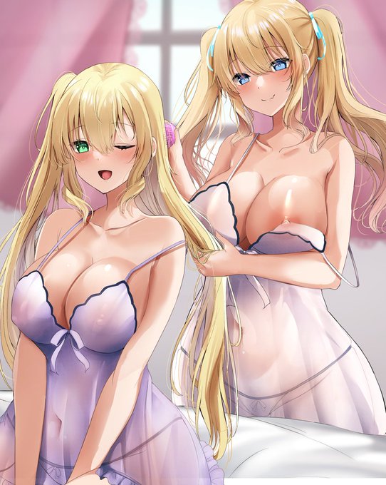 skebにてツインテちゃんと、ご依頼者さんのベルゼちゃんを描かせていただきました✨
ご依頼ありがとうございました🍀✨

 #Skeb  
#Commission 