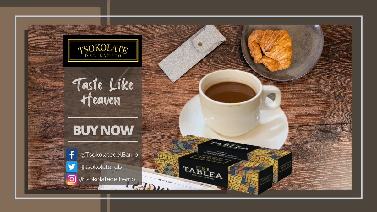 tsokolate_db's tweet photo. 😃Hot tsokolate is a great treat this holiday season. You can make it more delightful by adding full milk, vanilla, marshmallows or even a whip cream. Enjoy!

#tsokolatedelbarrio #finetablea #southcotabatotsokolate #southcotabatotablea #southcotabatosikwate #tablea #tsokolate https://t.co/kaUL0JDUwR
