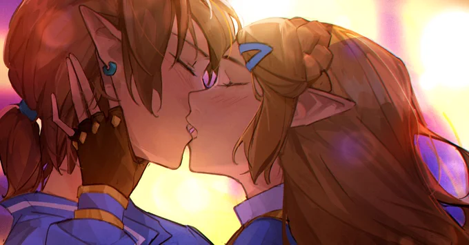 Day 27, [Link &amp; Zelda]#Zelink #BOTW #BreathoftheWild 