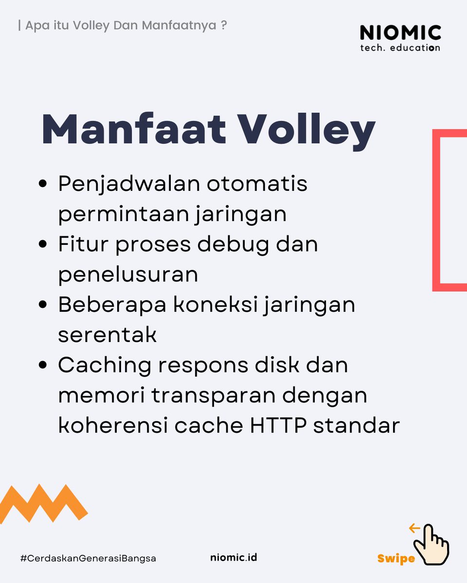 niomicID's tweet photo. Pernah Coba library ini ? π€
.
.
.
#niomic #belajarprogramming #tech #programmer #cerdaskangenerasibangsa #programmerindonesia #programming #technology #facts #developer #volley https://t.co/DlVaQsEMDB