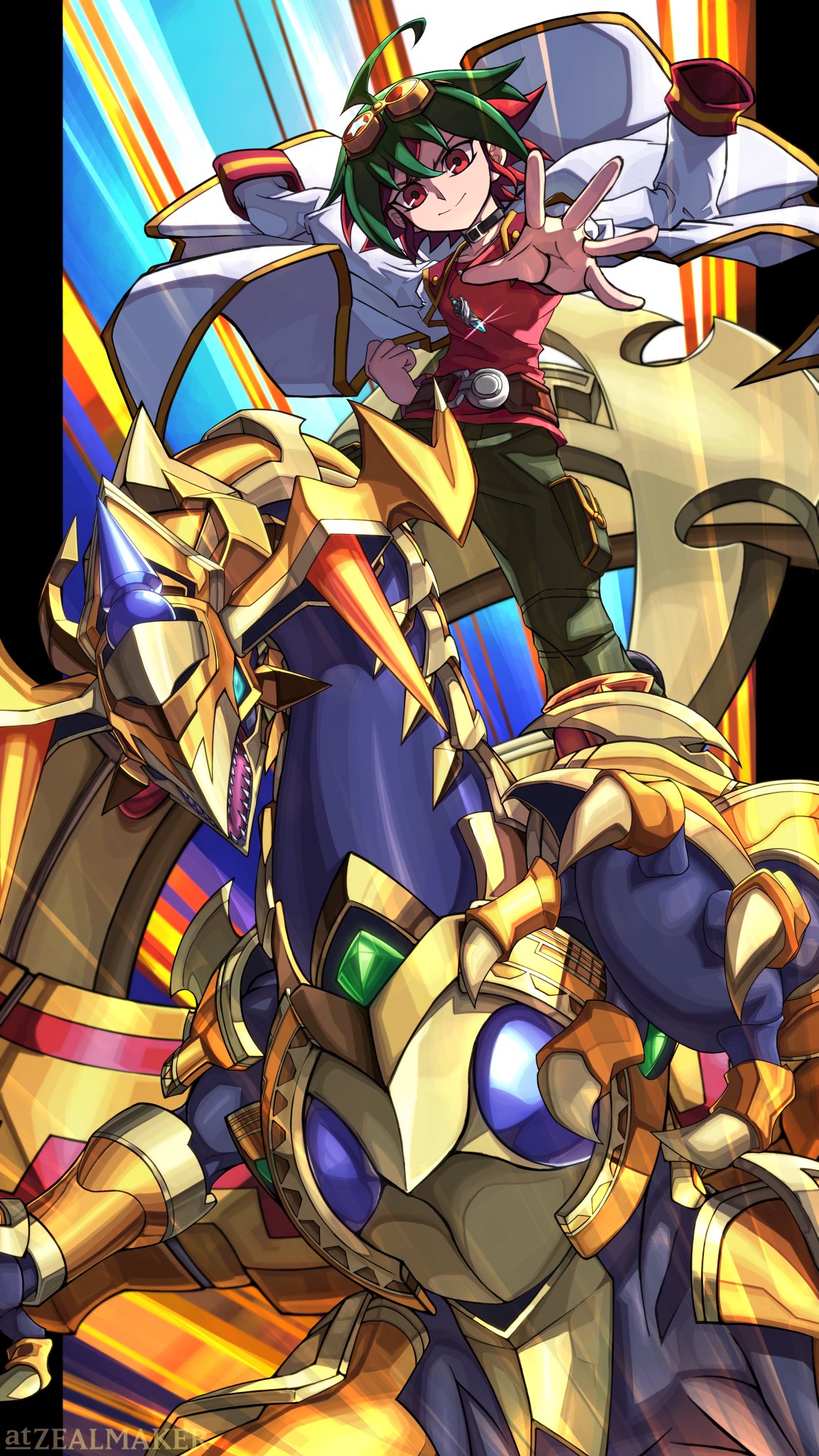 遊戯王 プレイマット 榊遊矢 ＆ オッドアイズ ペンデュラム